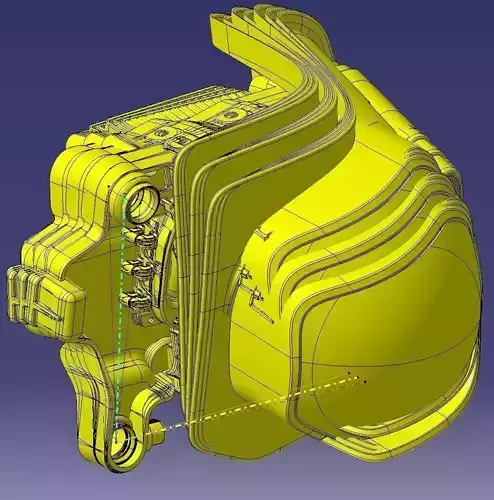 Parametric Lock Part with Exit for Floodlight