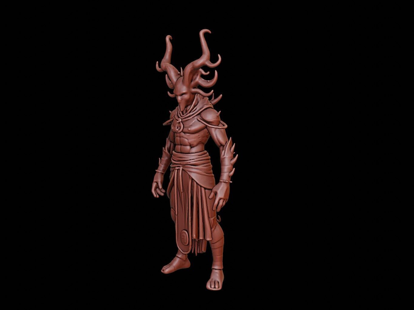 Nyarlathotep Figure 3D print model_2