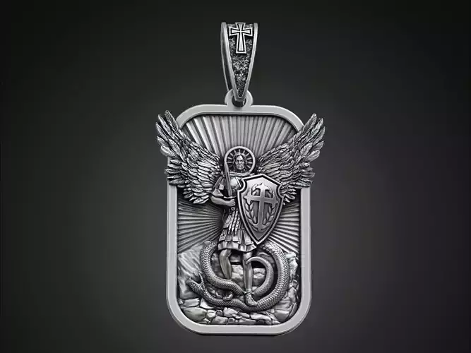 Saint Michael the defender necklace