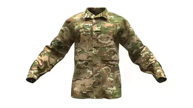 British MTP PCS CU Combat Jacket - Marvelous Designer