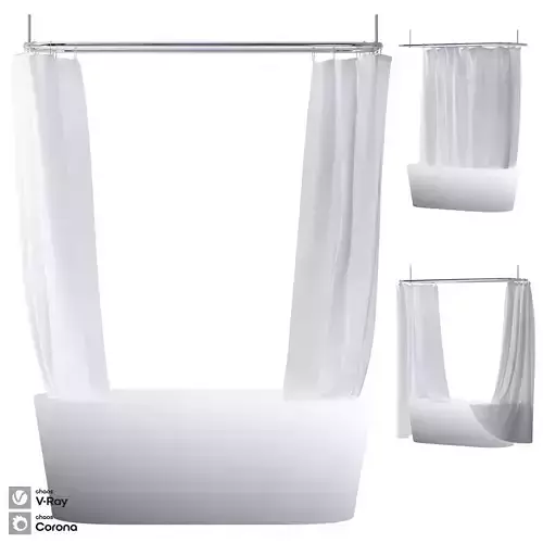 Bath Curtain Set 3 2