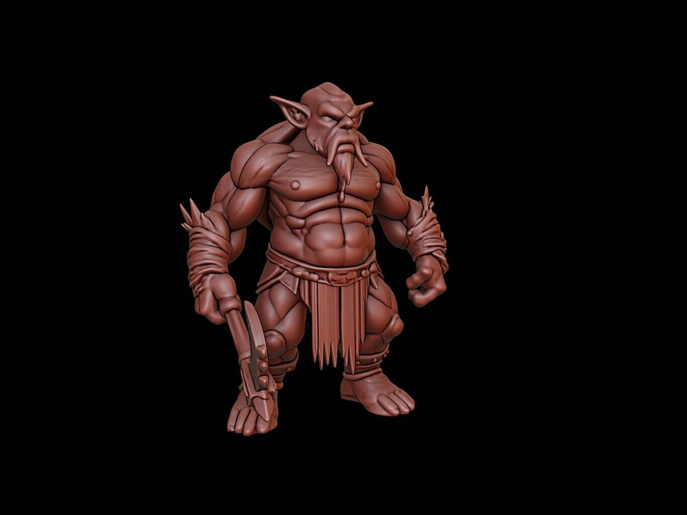 Orc Figure 3D print model_1