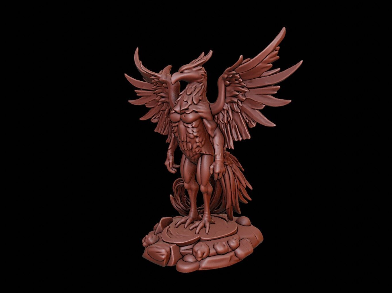 Phoenix Figure 3D print model_2