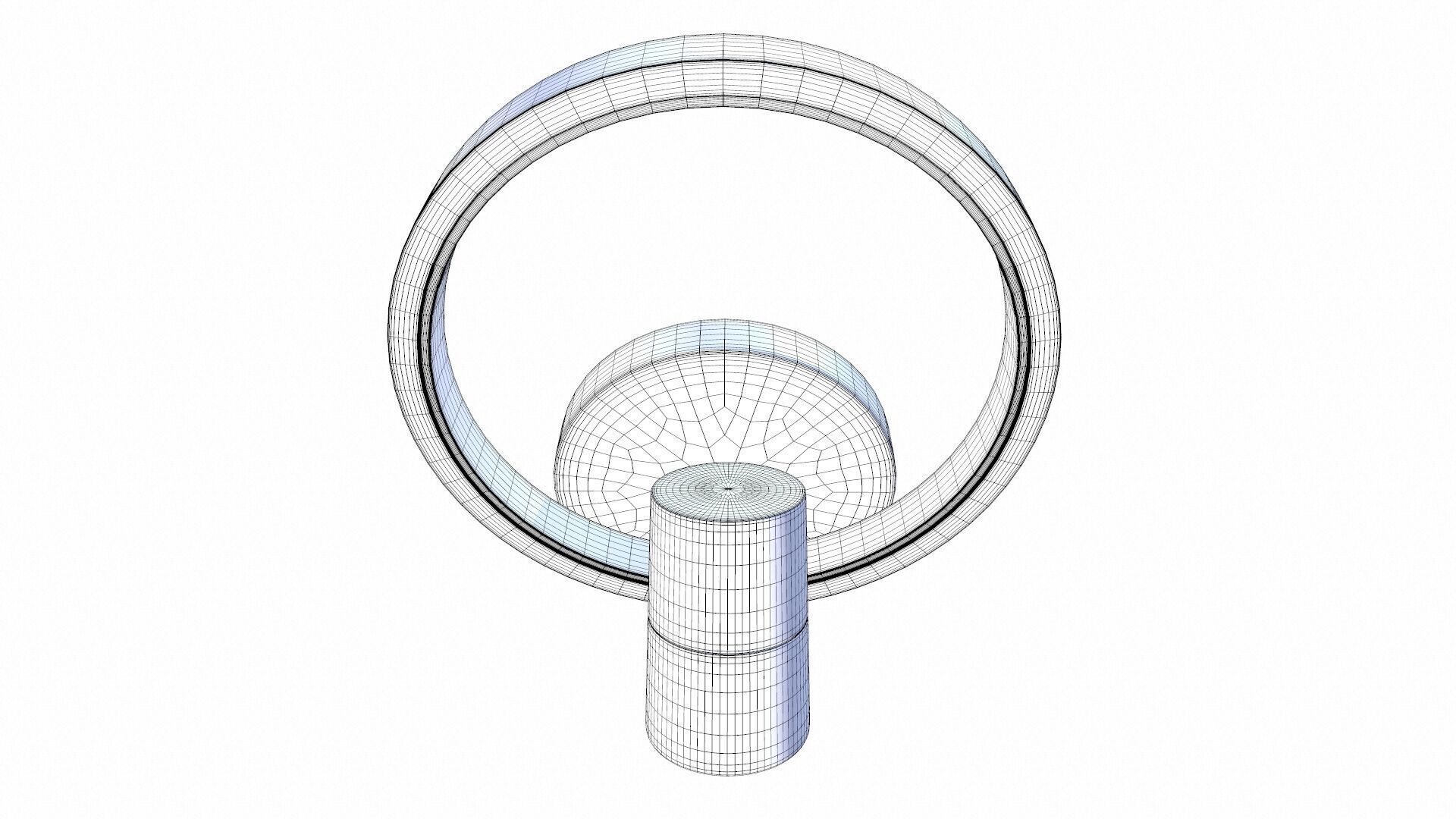 Wall Ceiling Light with Spot 3D model_7