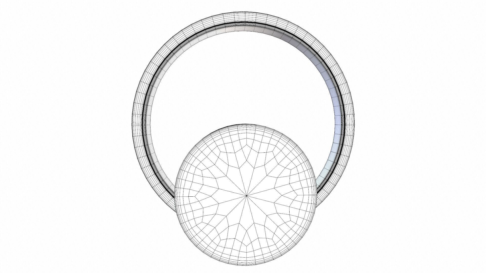 Wall Ceiling Light with Spot 3D model_9