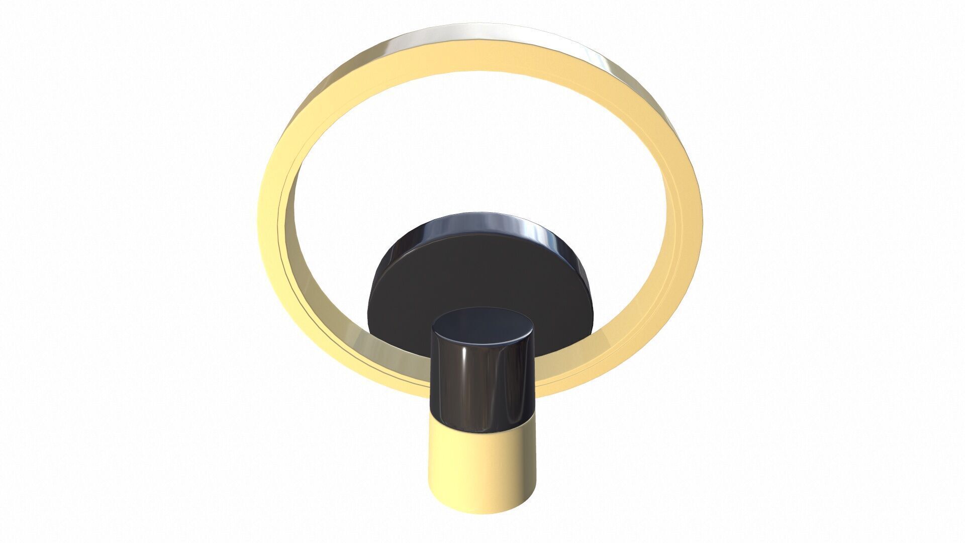 Wall Ceiling Light with Spot 3D model_6