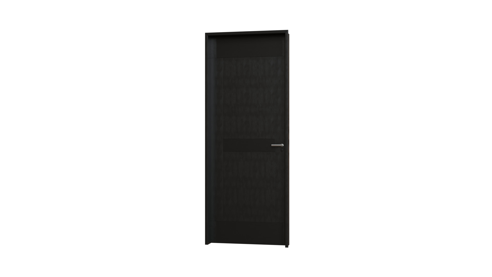 Black Door In 3D model_2