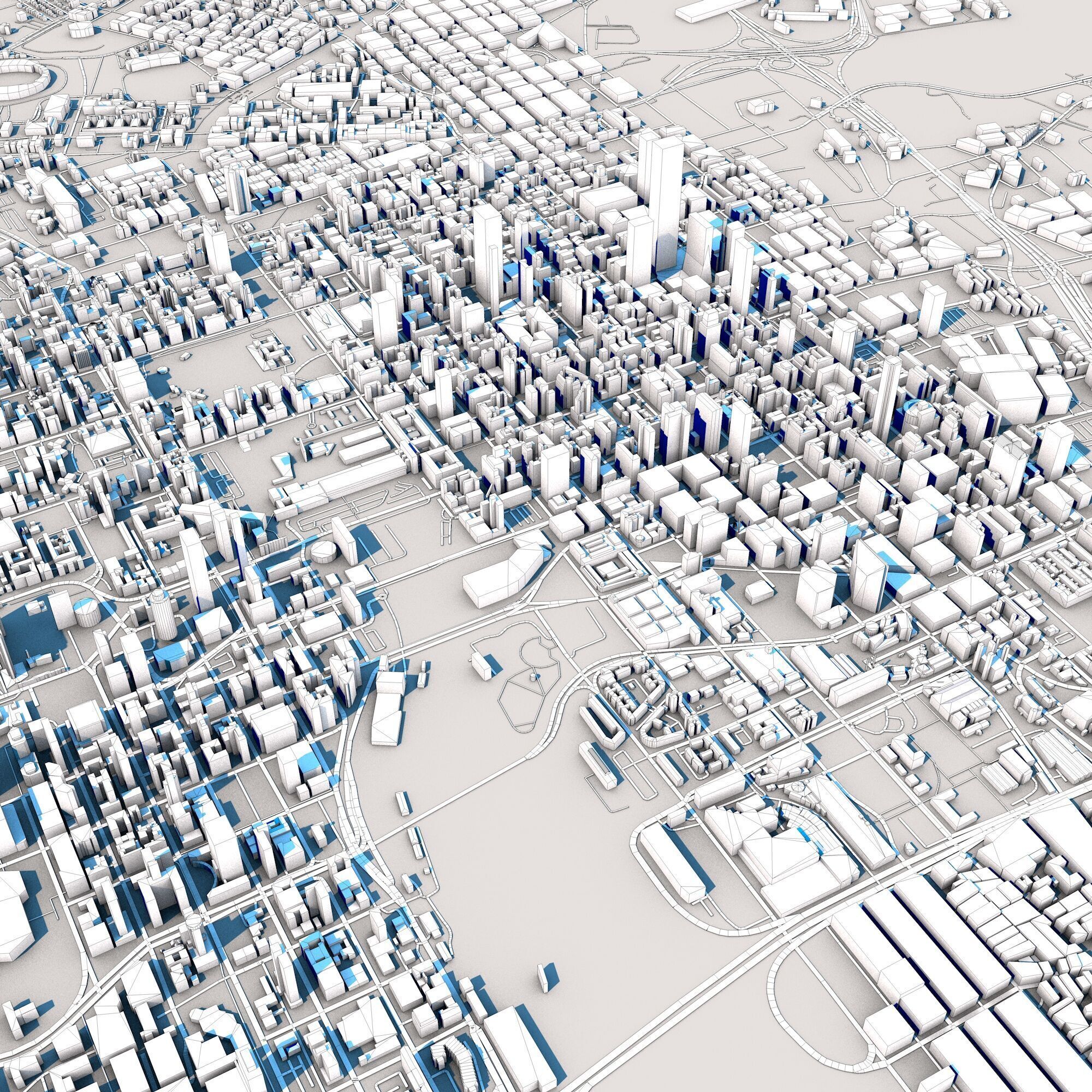 Johannesburg City South Africa 3D model_12