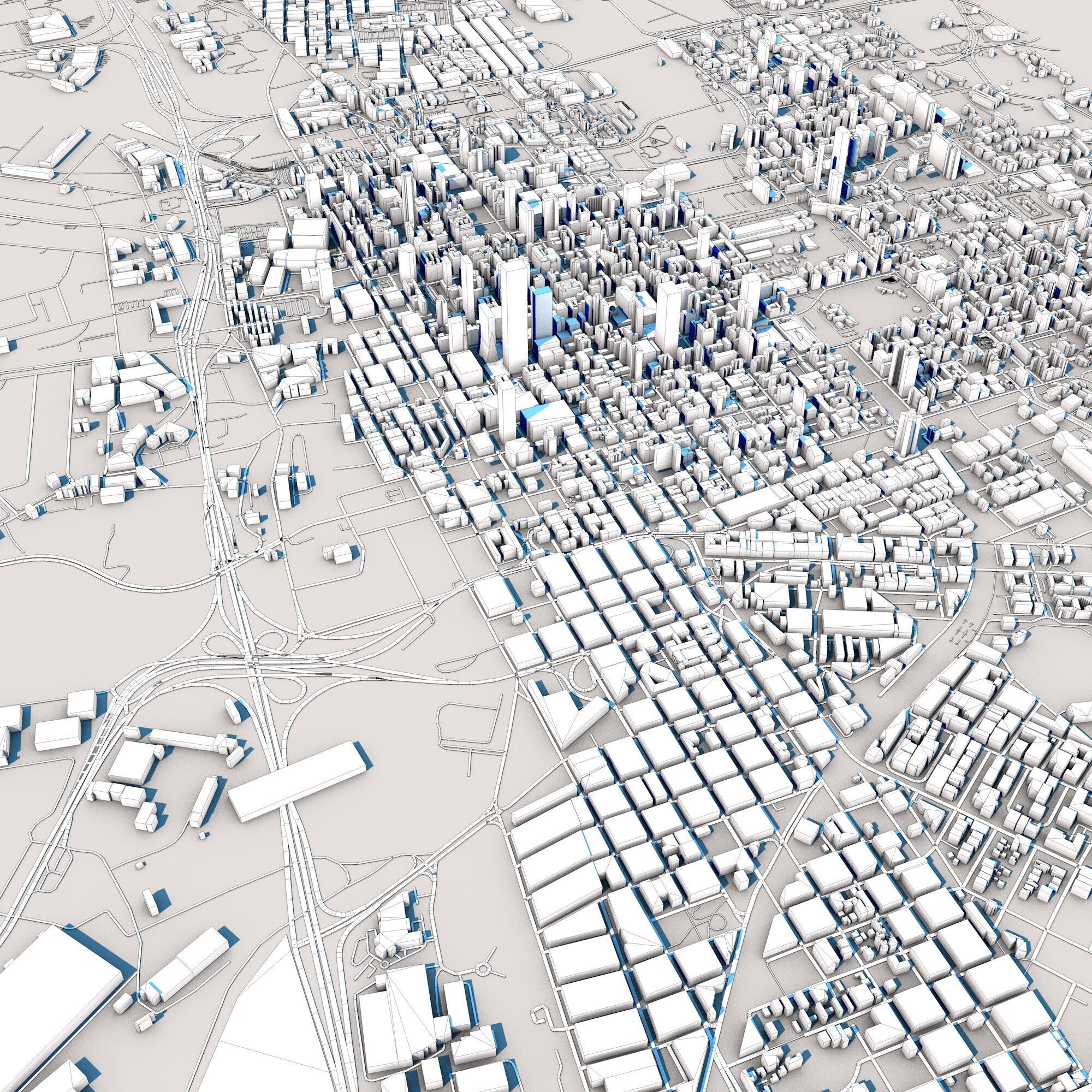 Johannesburg City South Africa 3D model_11