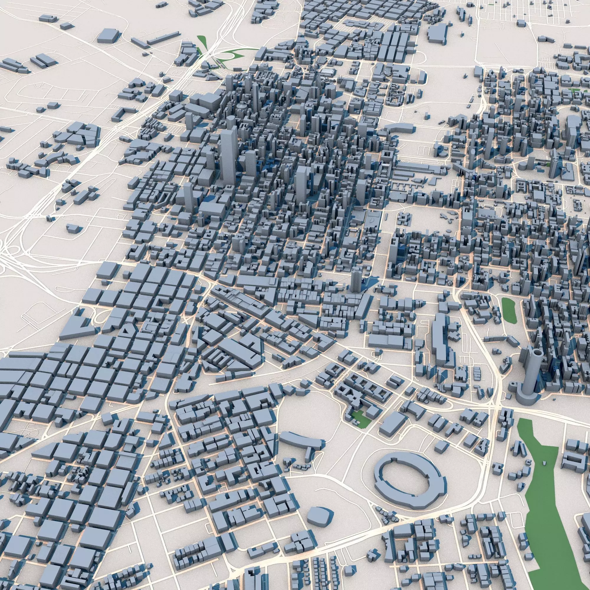 Johannesburg City South Africa 3D model_0