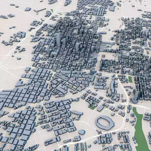 Johannesburg City South Africa 3D model