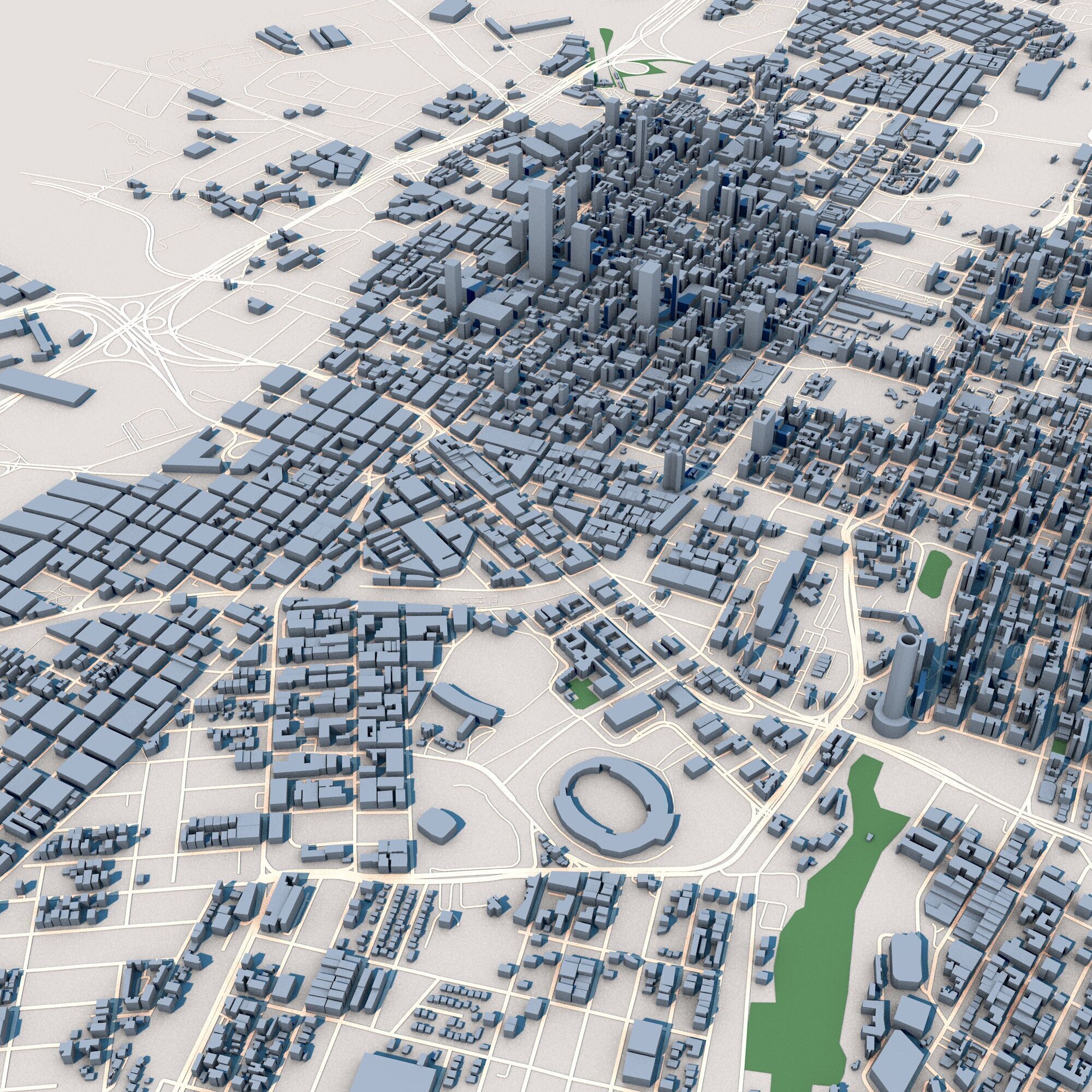 Johannesburg City South Africa 3D model_6