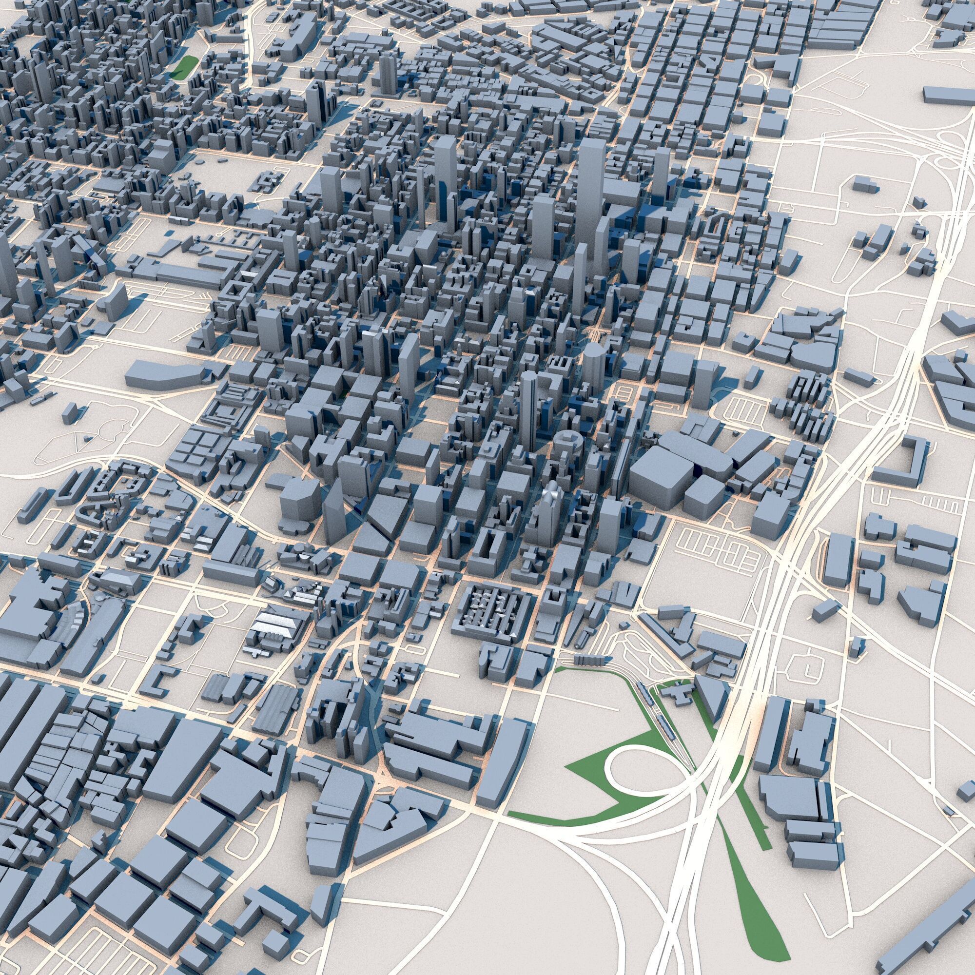 Johannesburg City South Africa 3D model_10