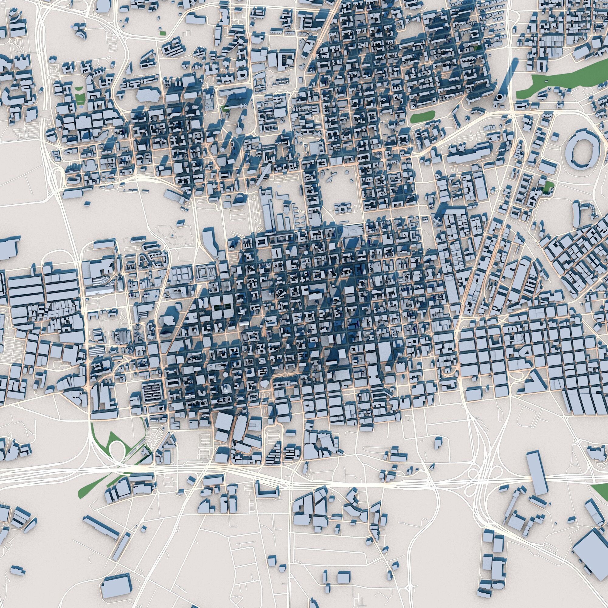 Johannesburg City South Africa 3D model_3