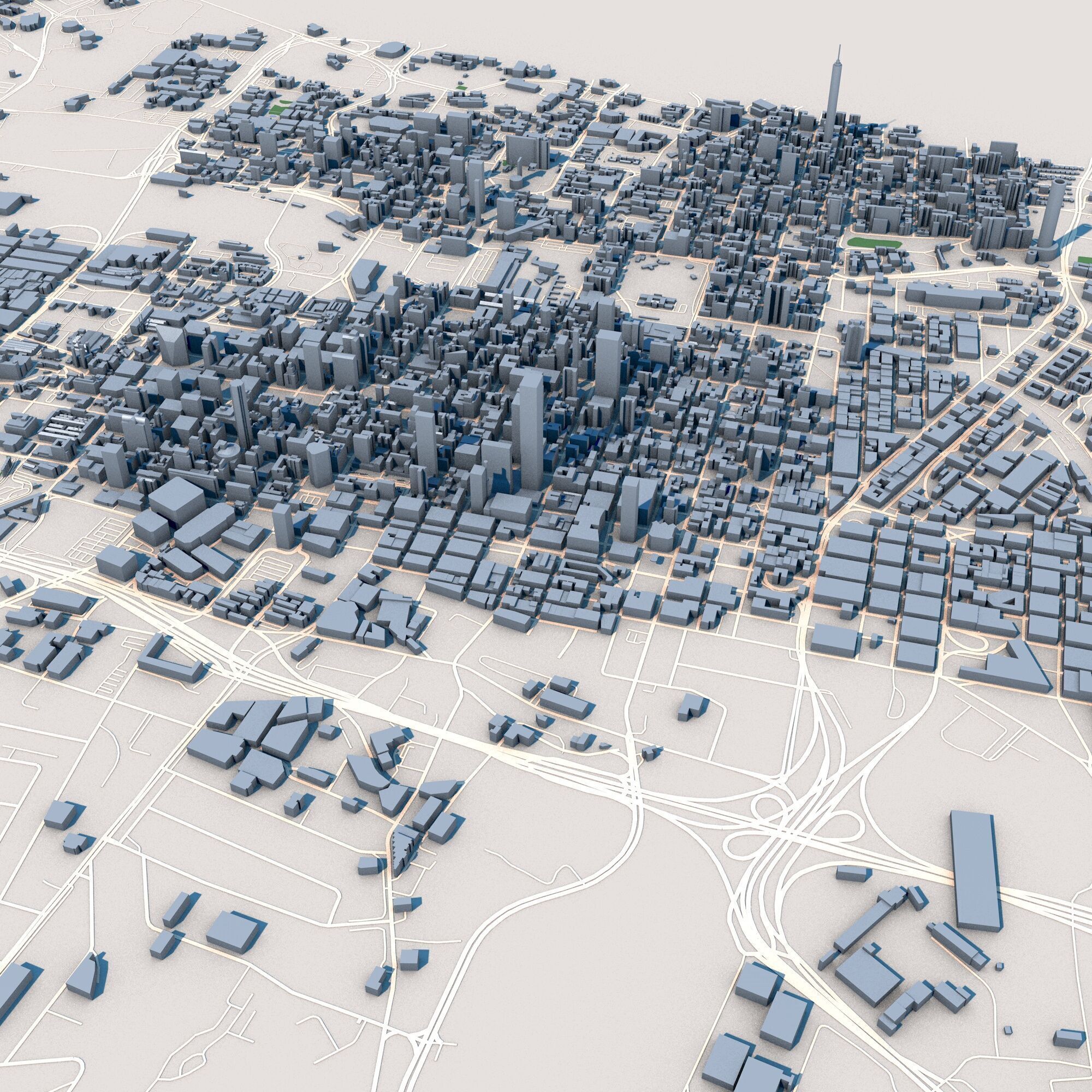 Johannesburg City South Africa 3D model_4
