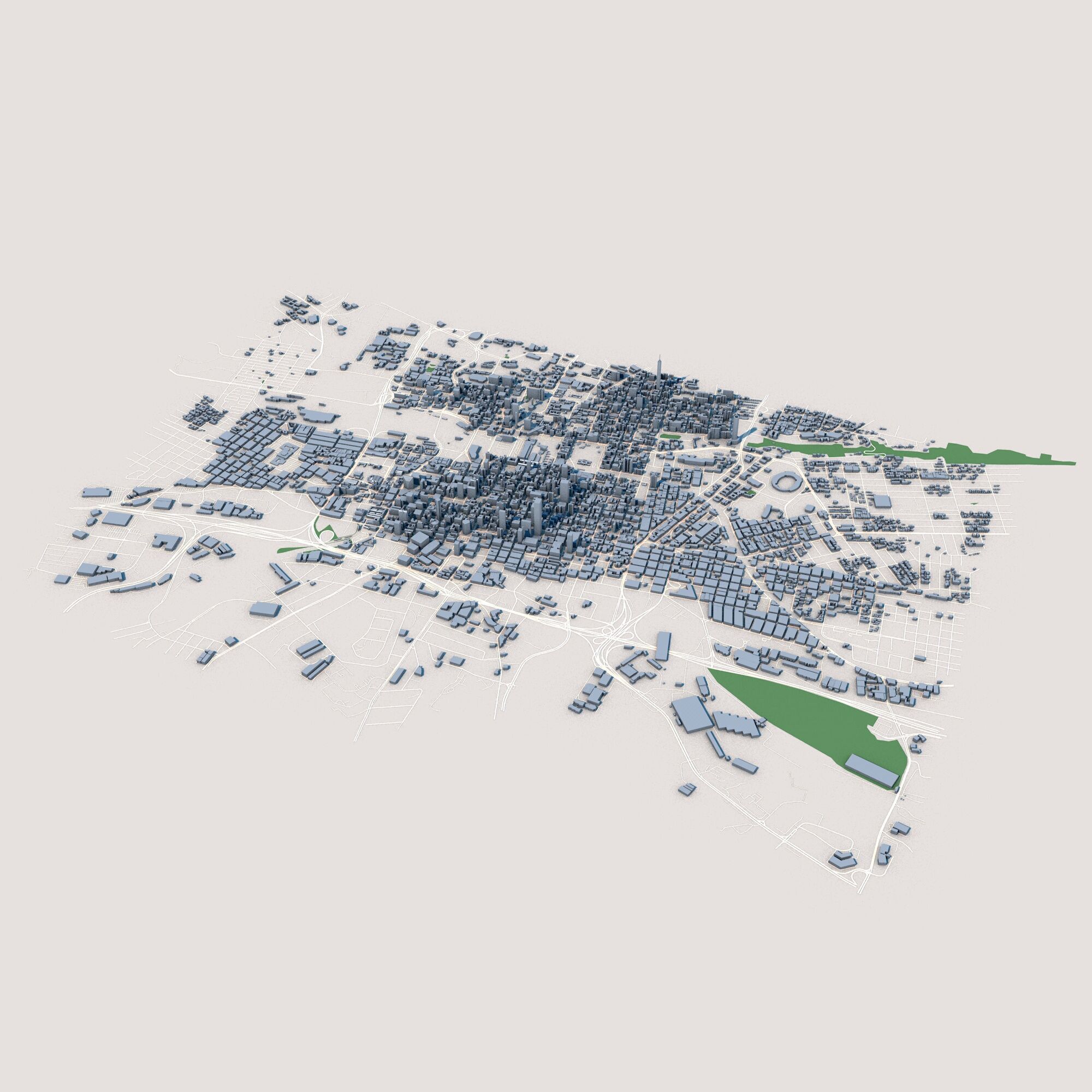 Johannesburg City South Africa 3D model_1
