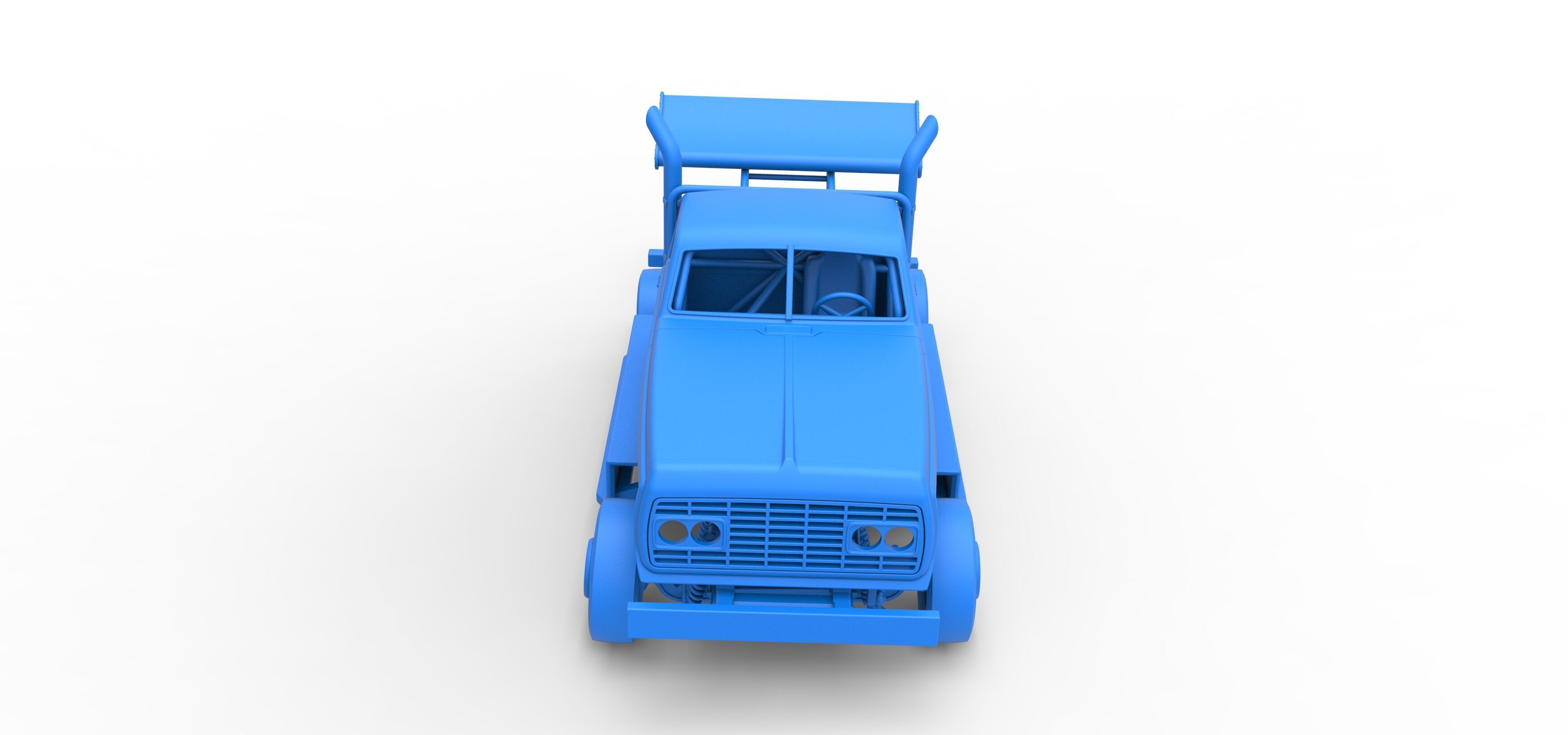 Big Rig Racing Semi truck Scale 1 to 25 3D print model_44