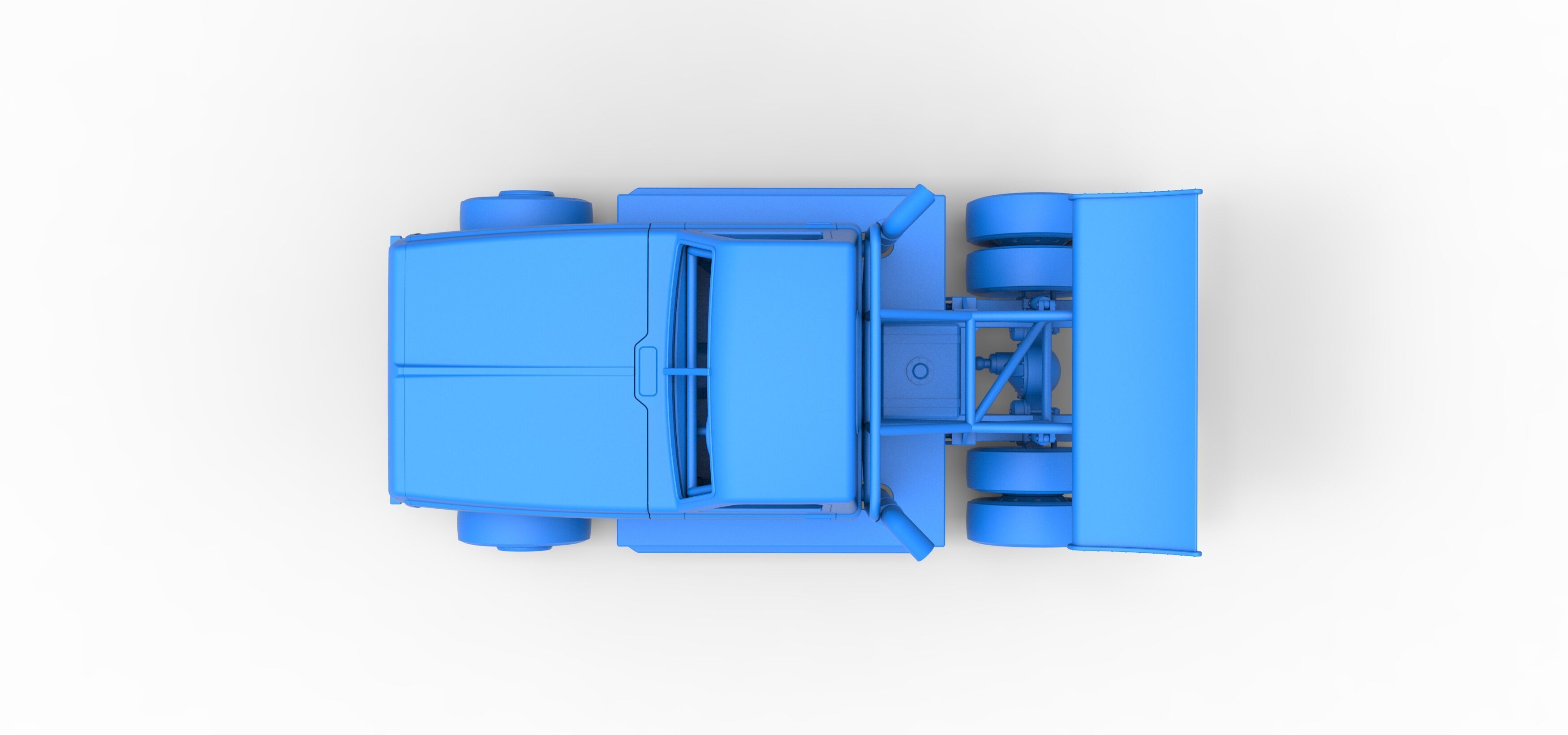 Big Rig Racing Semi truck Scale 1 to 25 3D print model_47