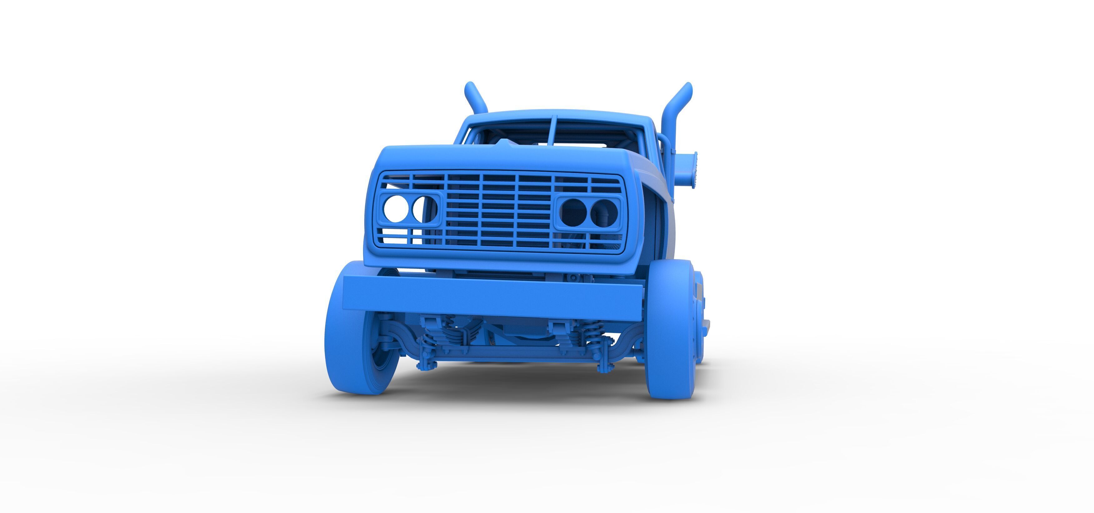 Big Rig Racing Semi truck Scale 1 to 25 3D print model_42