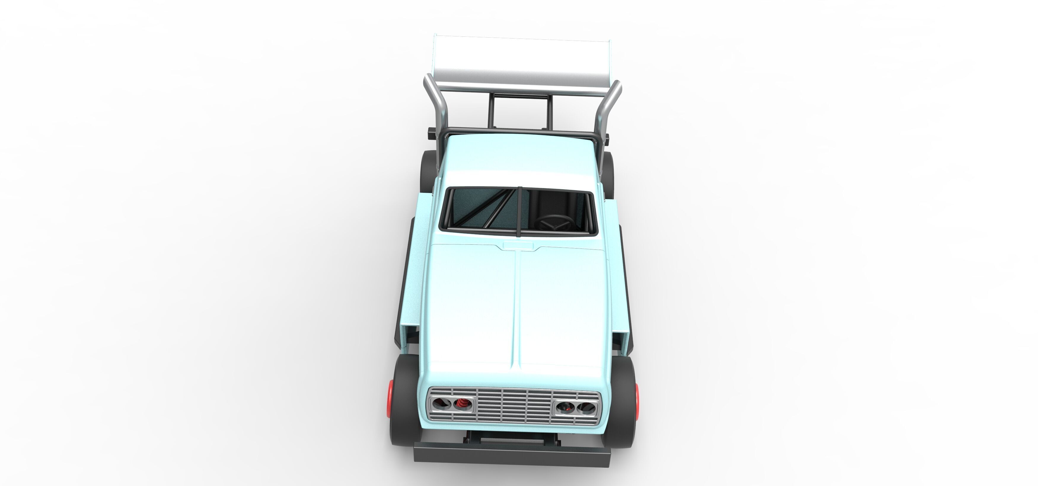 Big Rig Racing Semi truck Scale 1 to 25 3D print model_8