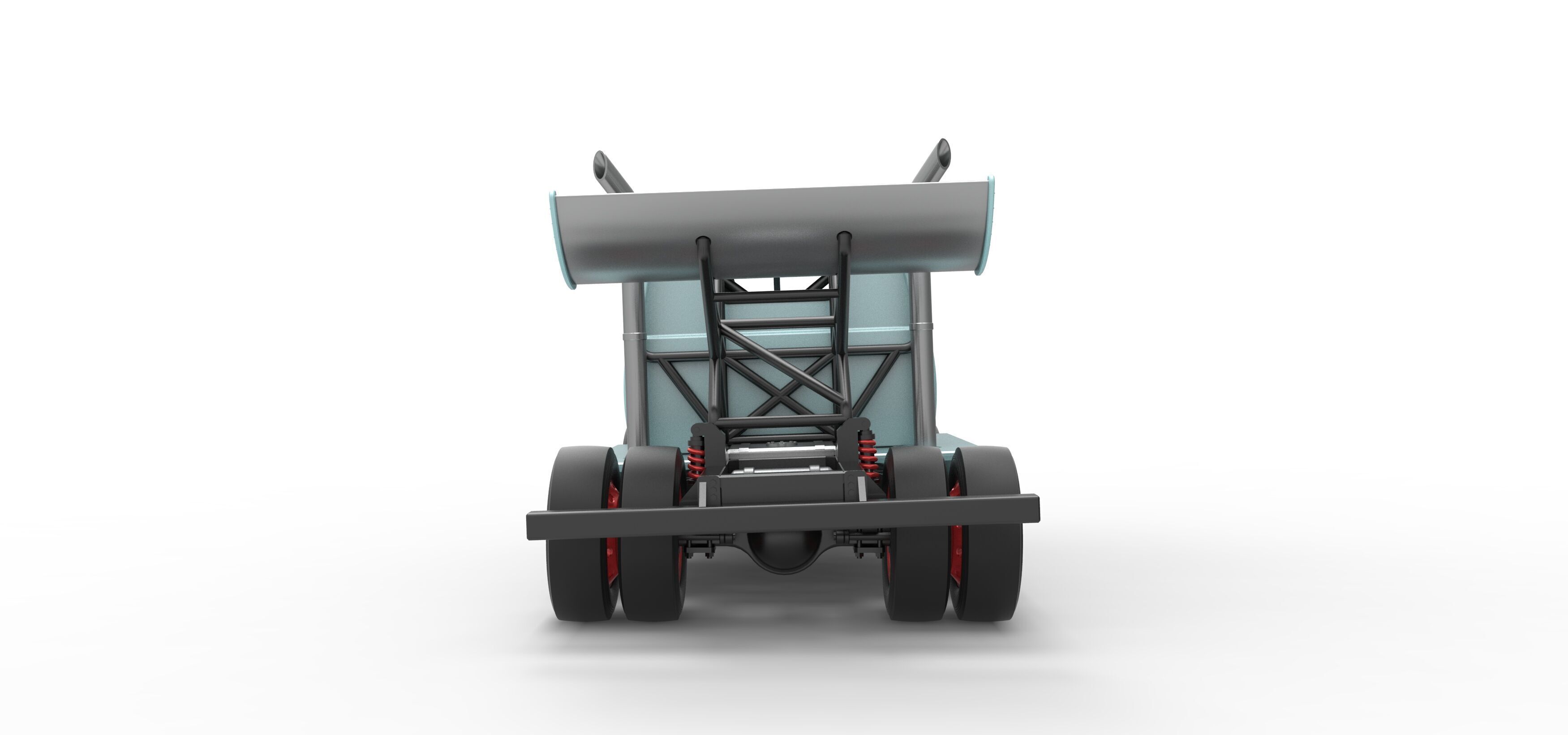 Big Rig Racing Semi truck Scale 1 to 25 3D print model_16