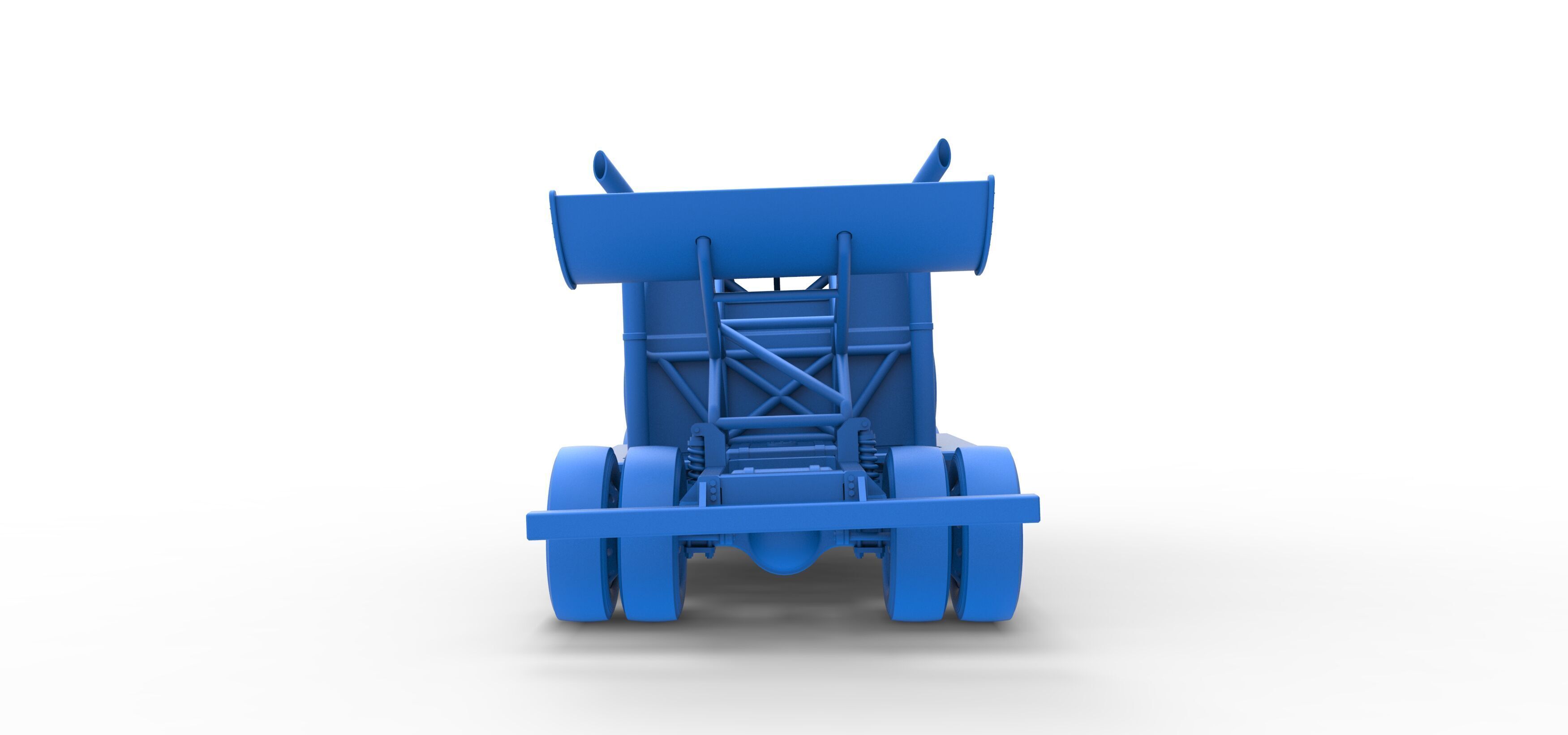 Big Rig Racing Semi truck Scale 1 to 25 3D print model_52