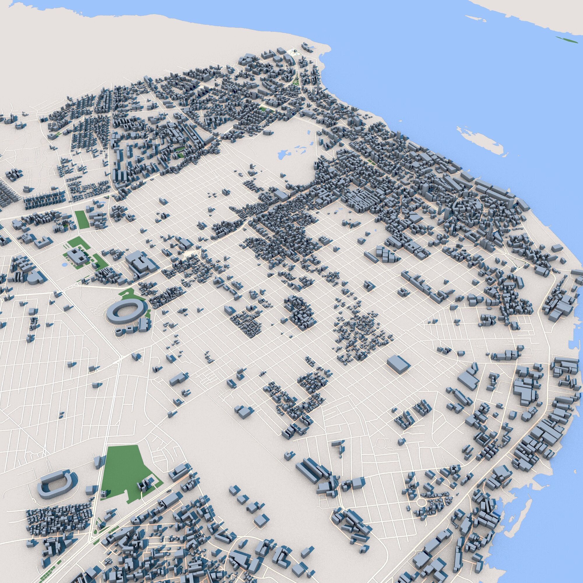 Kinshasa Capital of the Democratic Republic of the Cong 3D model_4