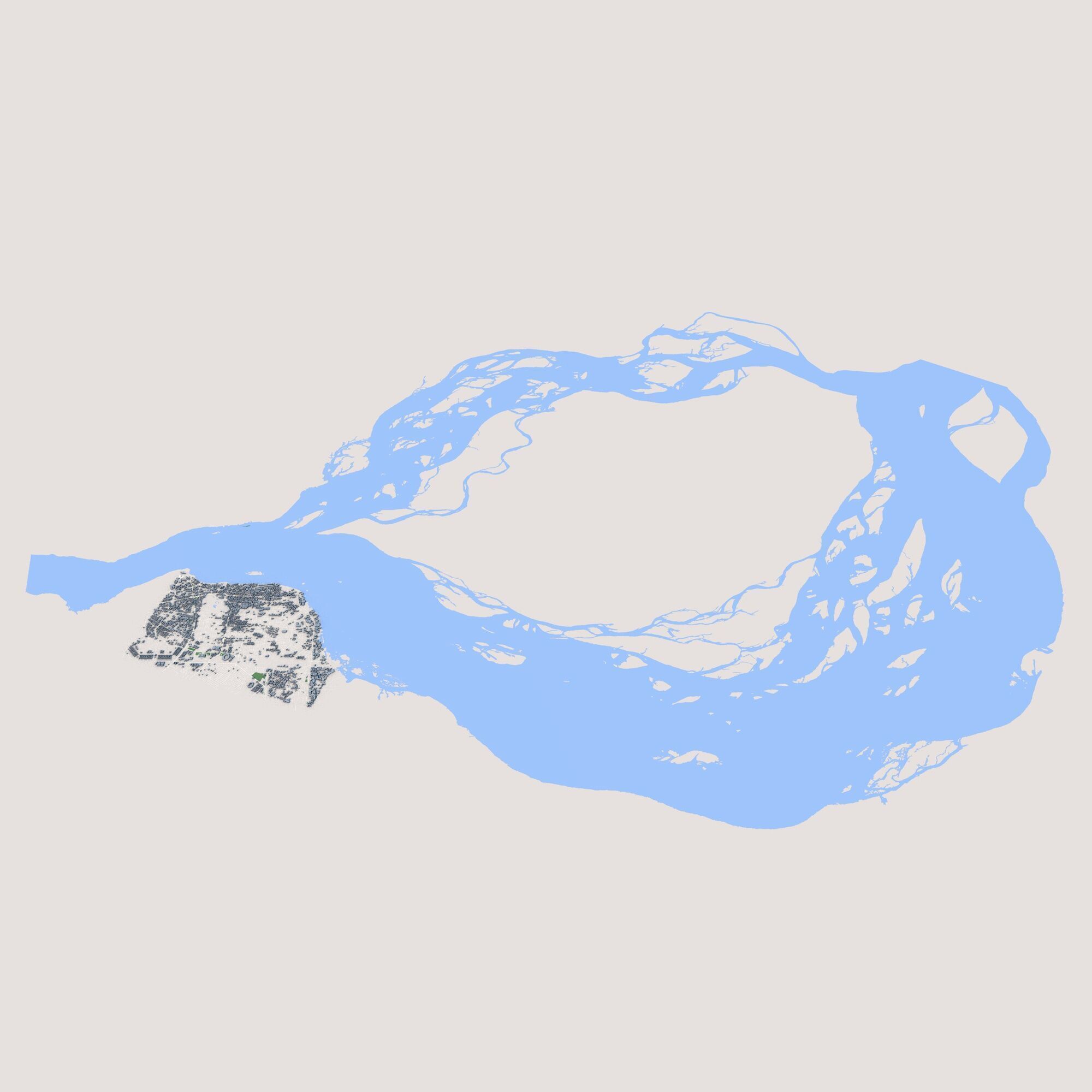 Kinshasa Capital of the Democratic Republic of the Cong 3D model_1