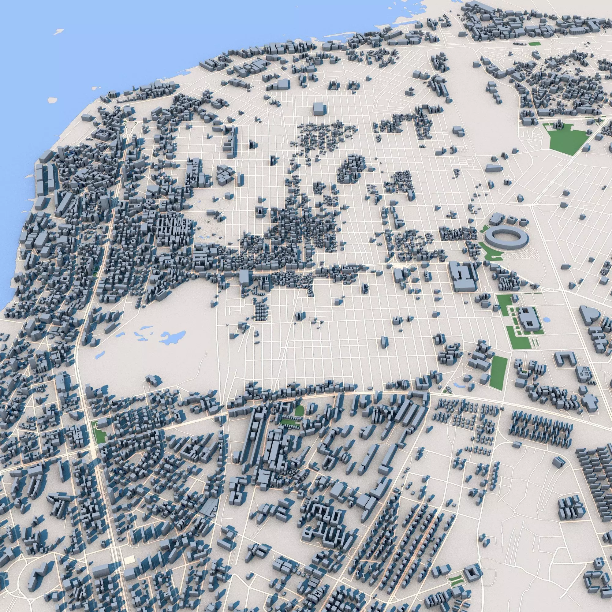 Kinshasa Capital of the Democratic Republic of the Cong 3D model_0