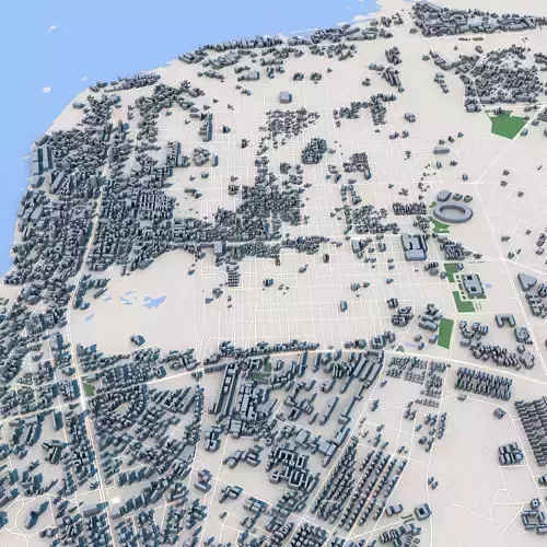 Kinshasa Capital of the Democratic Republic of the Cong 3D model