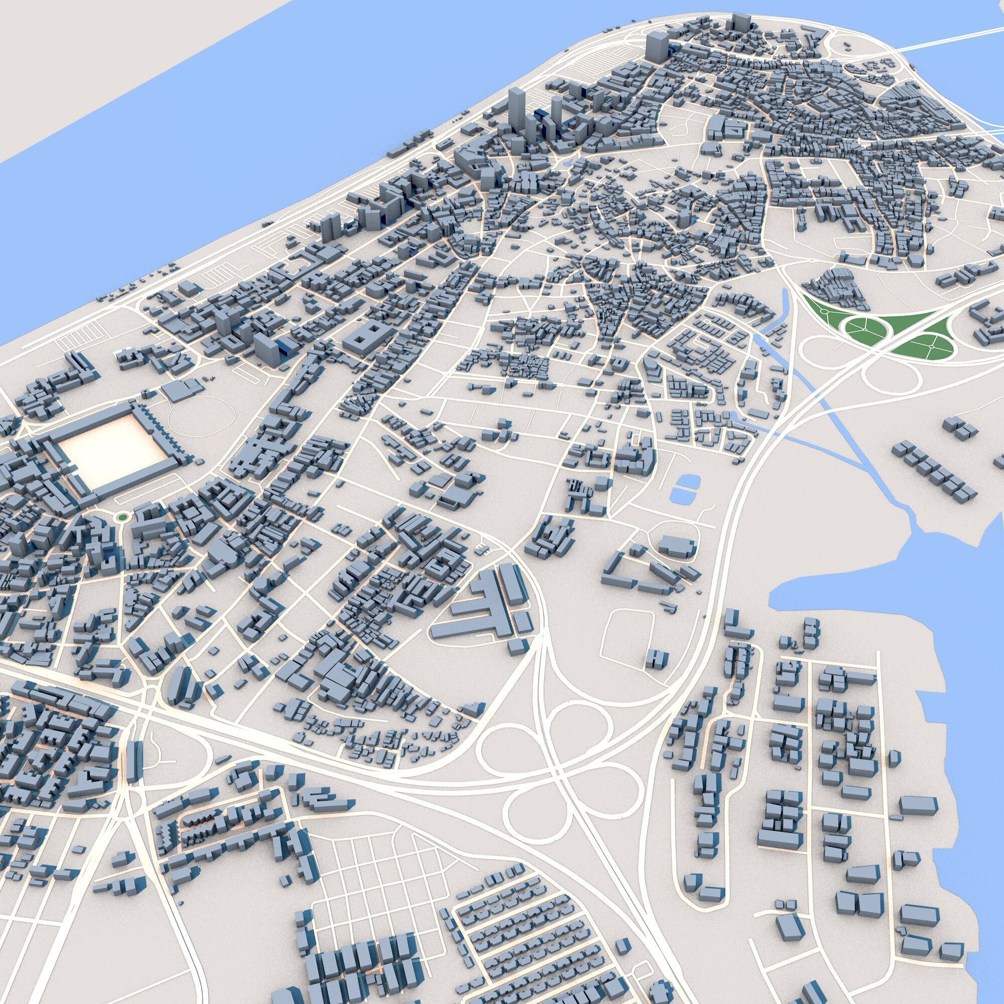 Lagos City Nigeria 3D model_5