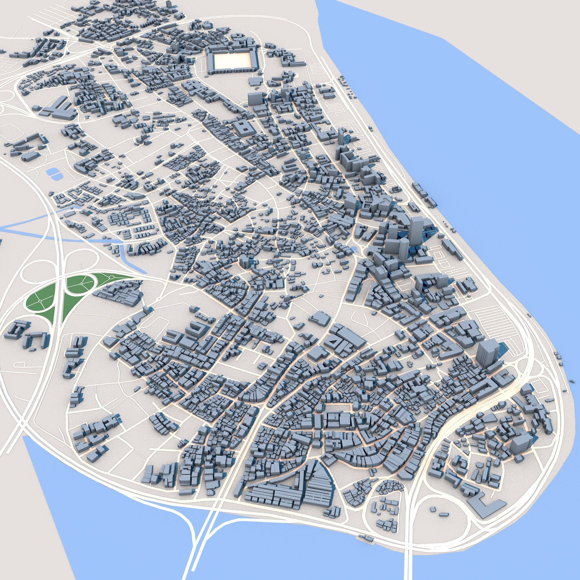 Lagos City Nigeria 3D model_7