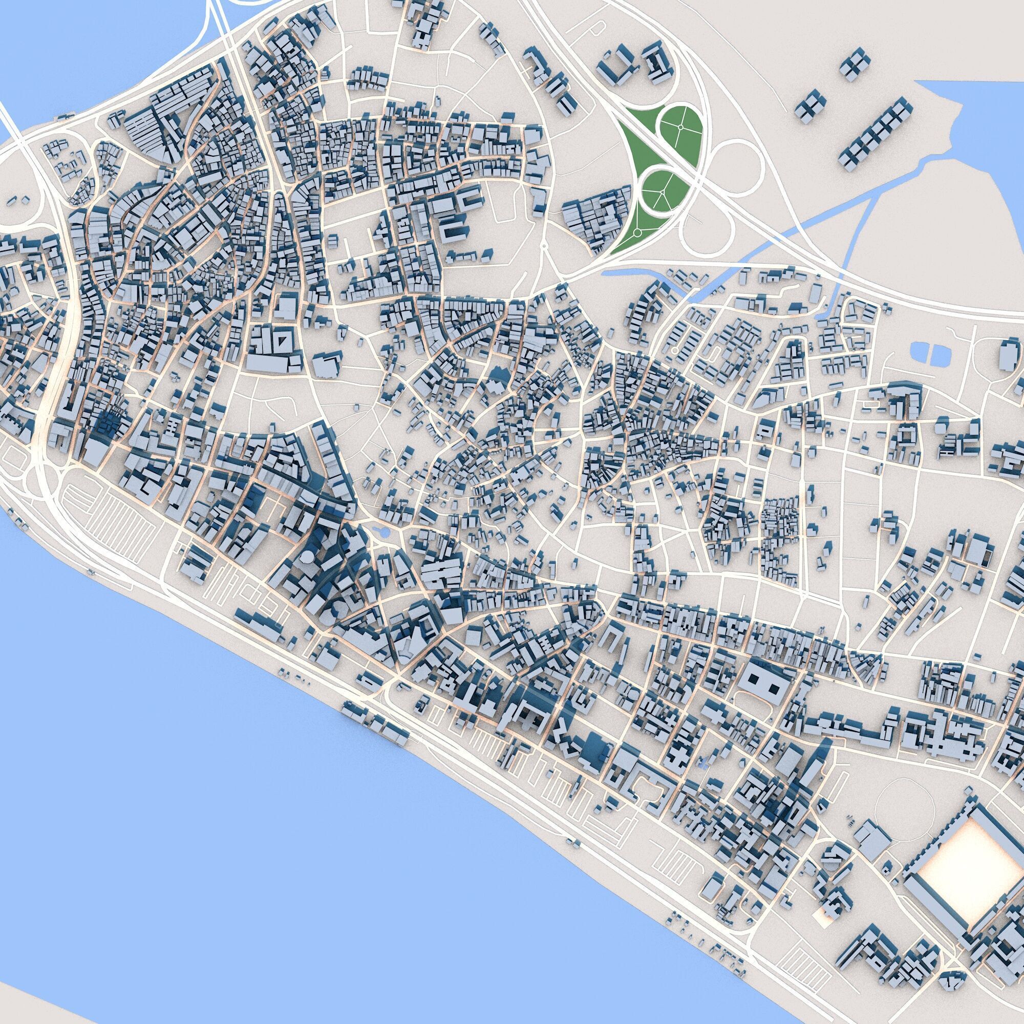 Lagos City Nigeria 3D model_3