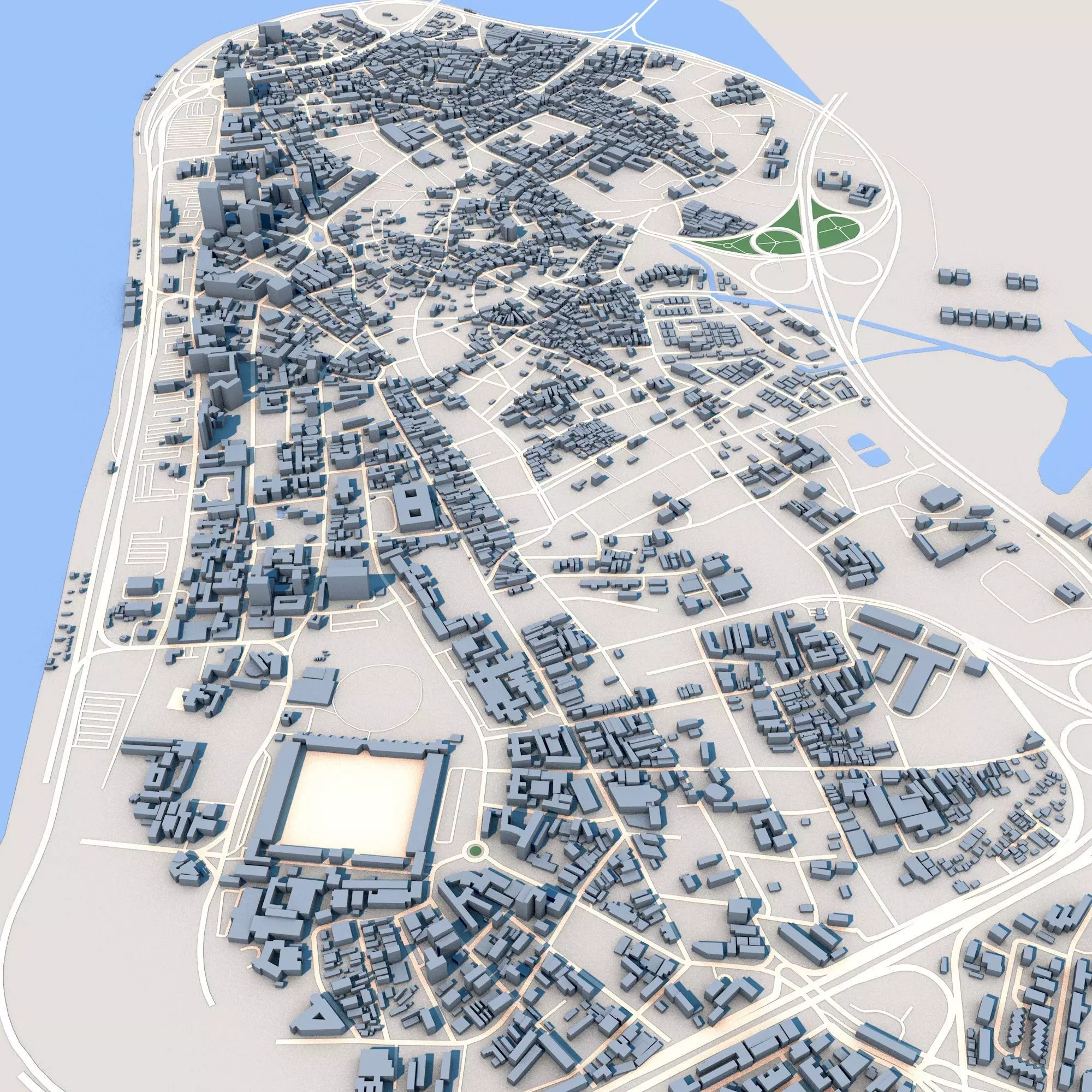 Lagos City Nigeria 3D model_0