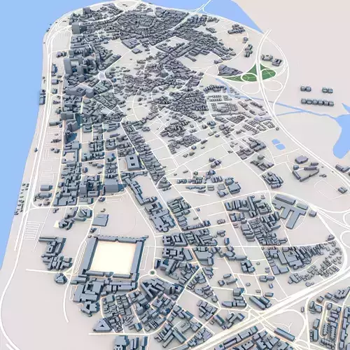 Lagos City Nigeria 3D model