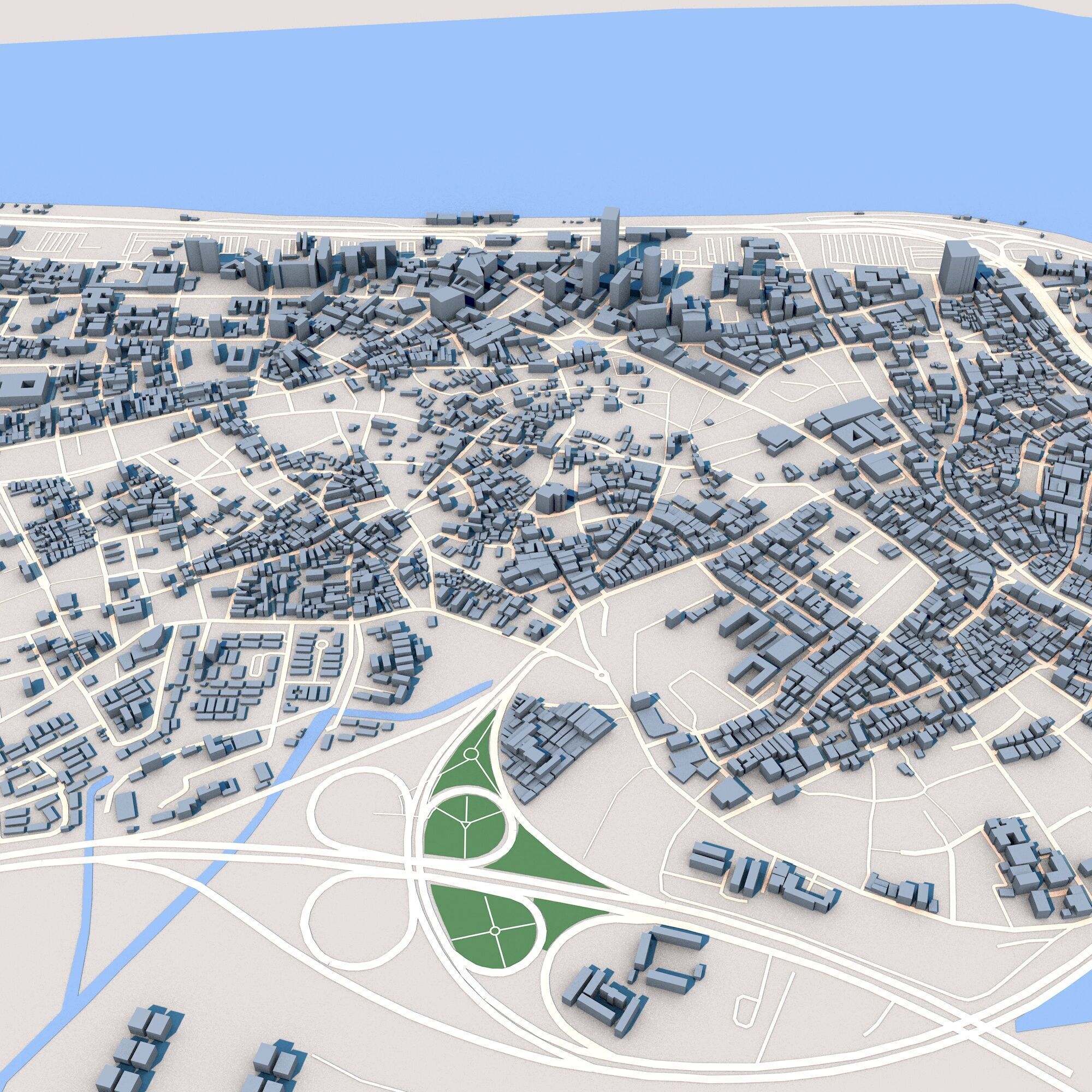 Lagos City Nigeria 3D model_6