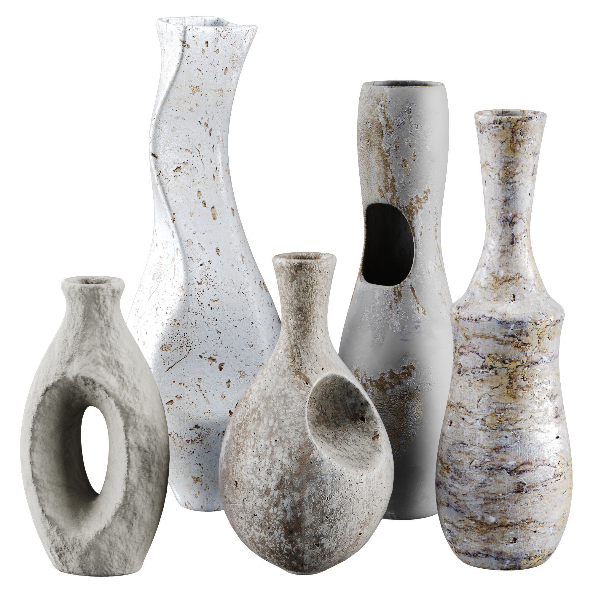 Vase decor Low-poly 3D model_12