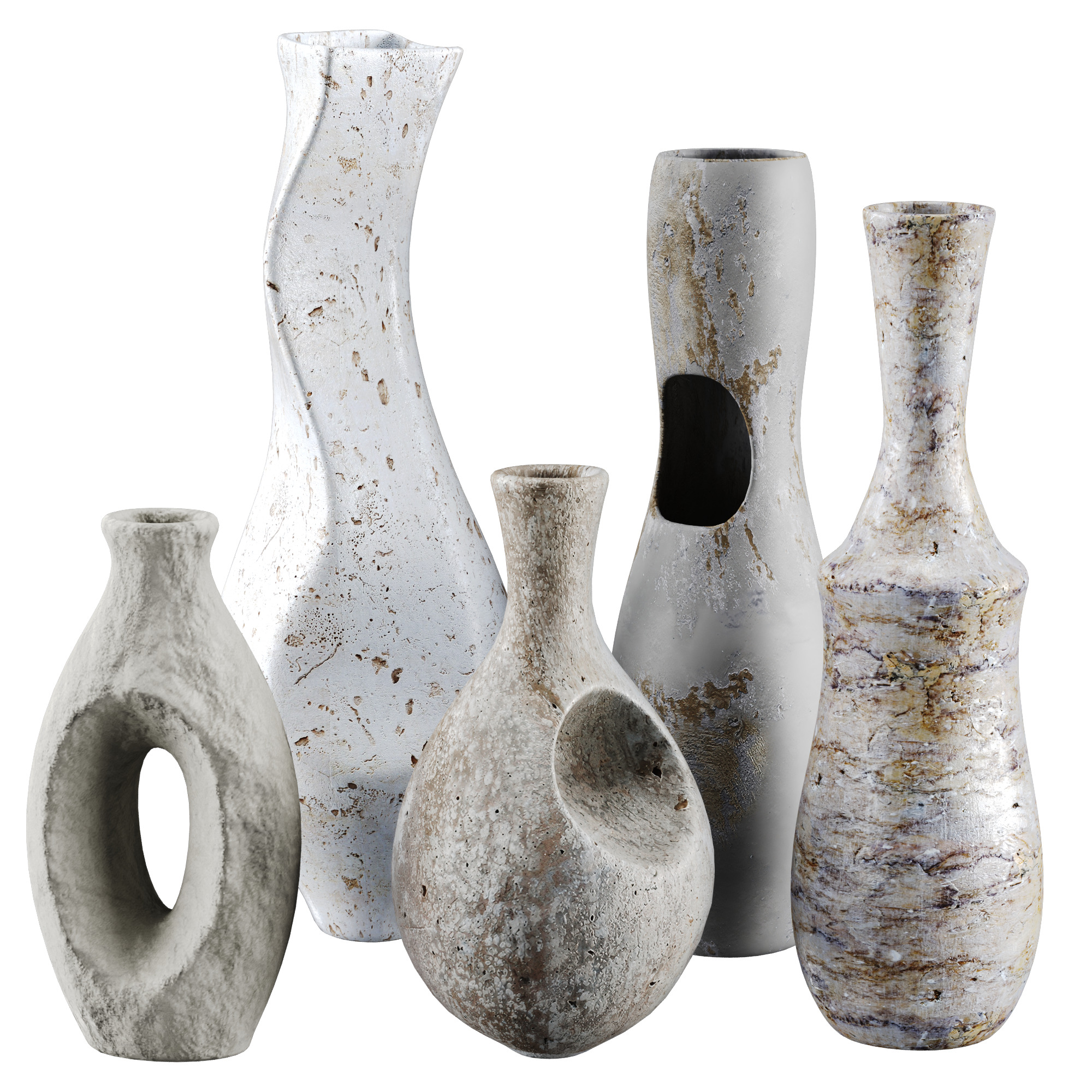 Vase decor Low-poly 3D model_38