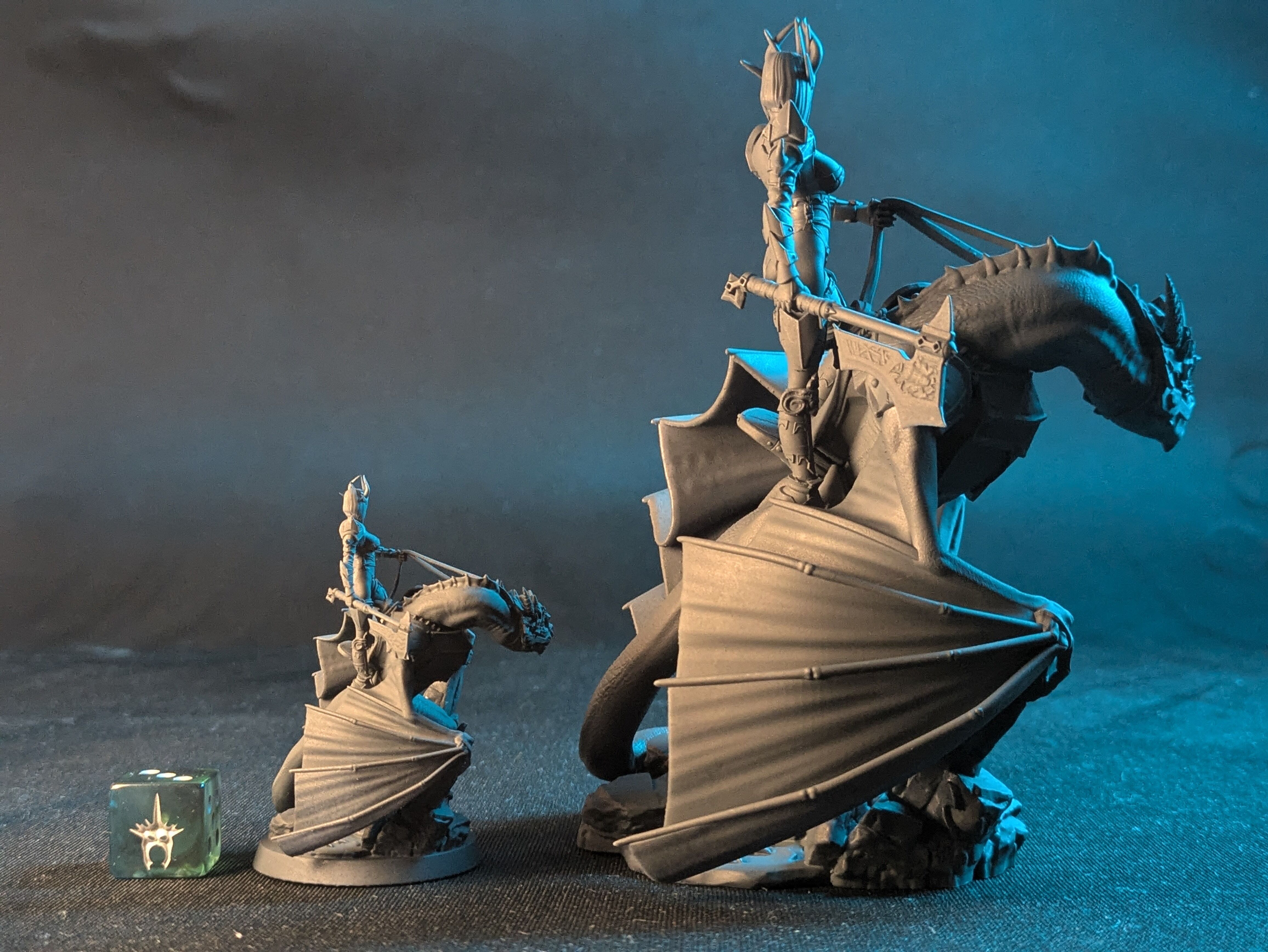 Demon Queen Dragon Rider 3D print model_14