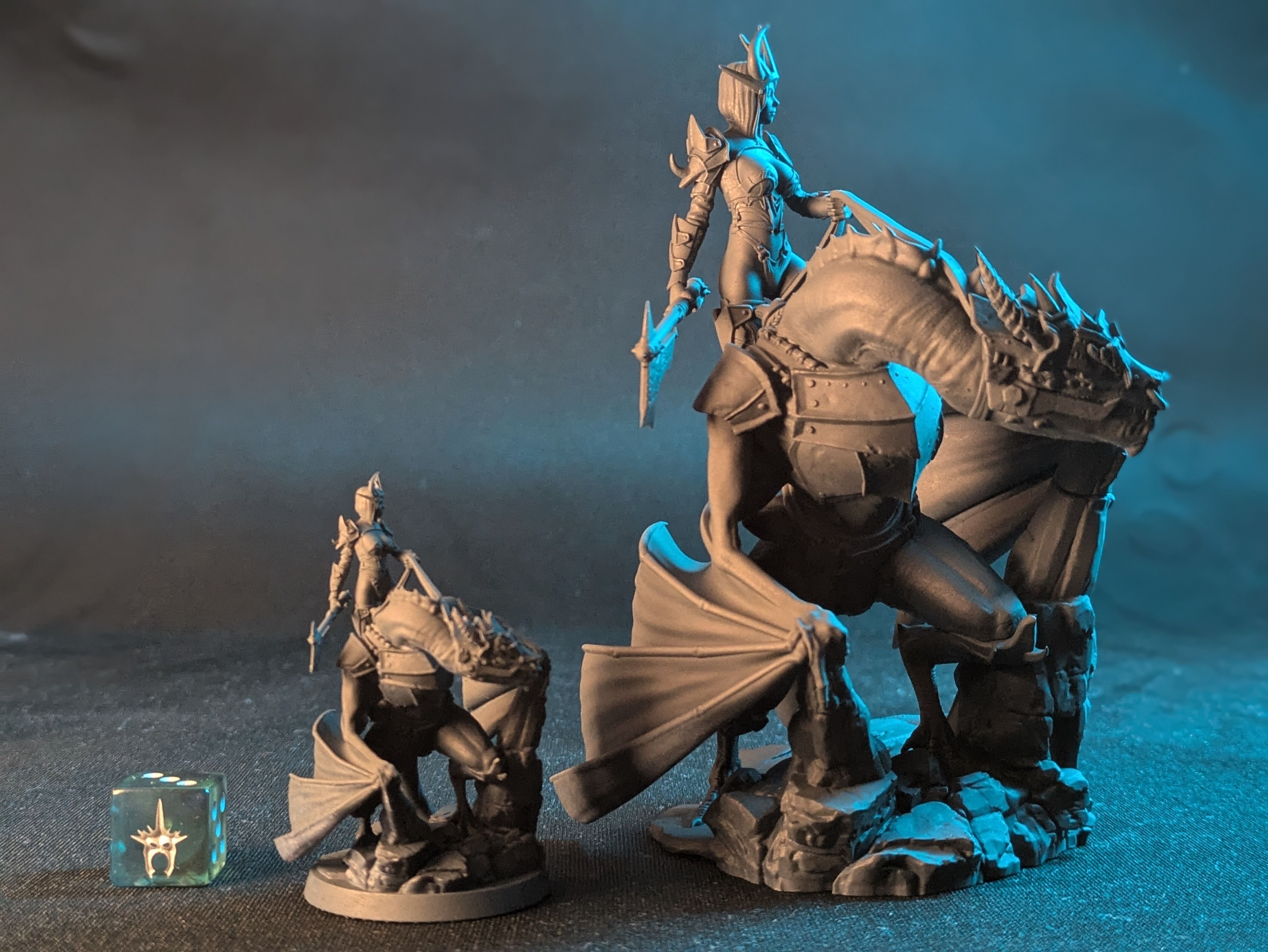Demon Queen Dragon Rider 3D print model_13