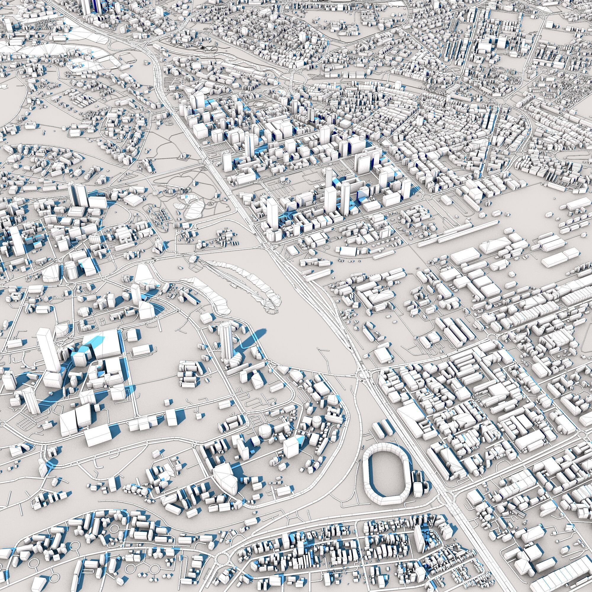 Nairobi City Kenya 3D model_11