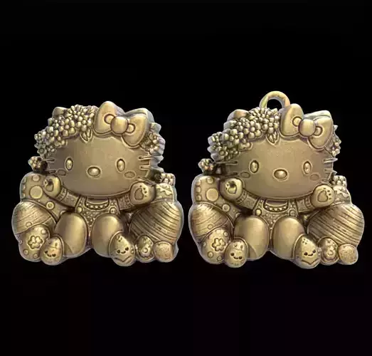  hello kitty  easter egg decor 