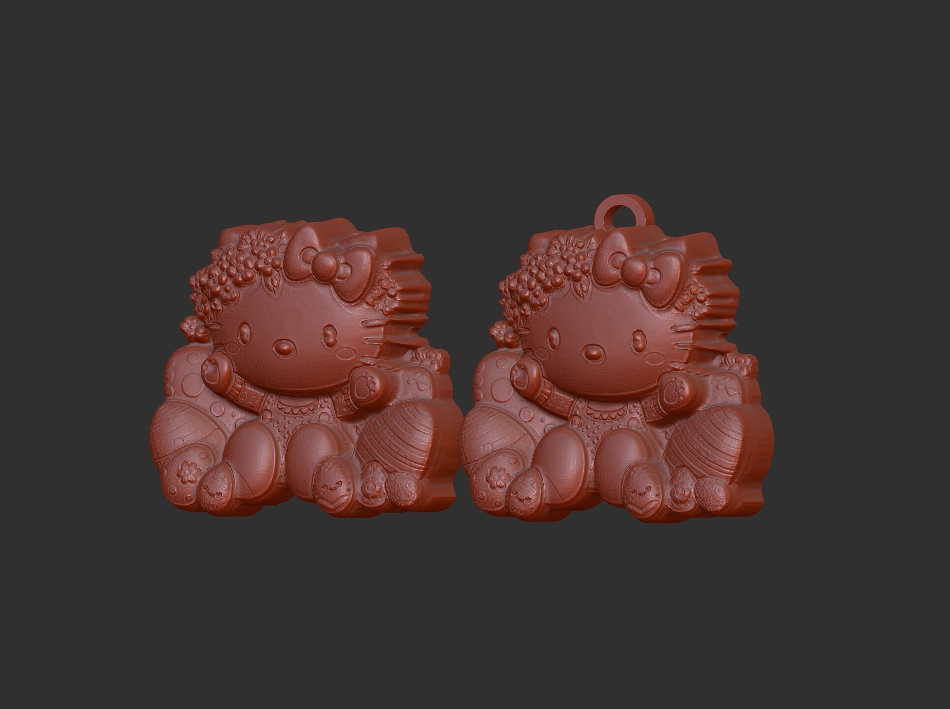  hello kitty  easter egg decor  3D print model_20