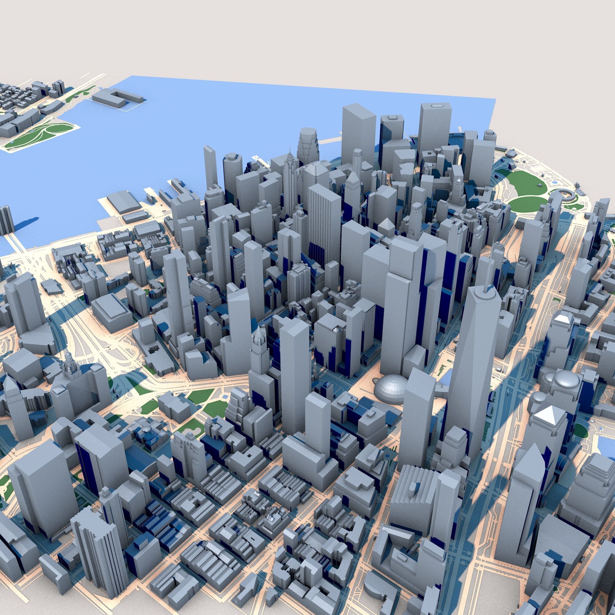 New York City in New York State USA 3D model_8