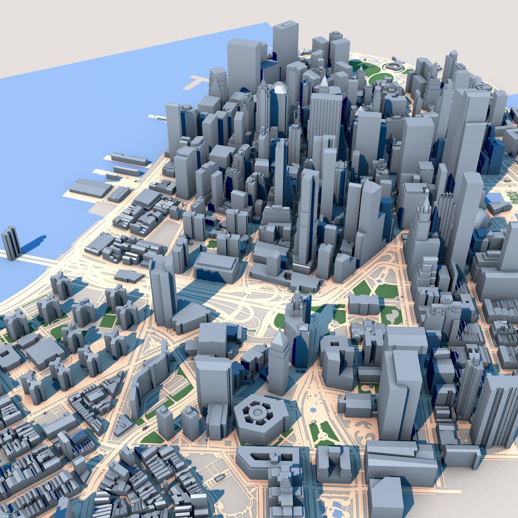 New York City in New York State USA 3D model_7
