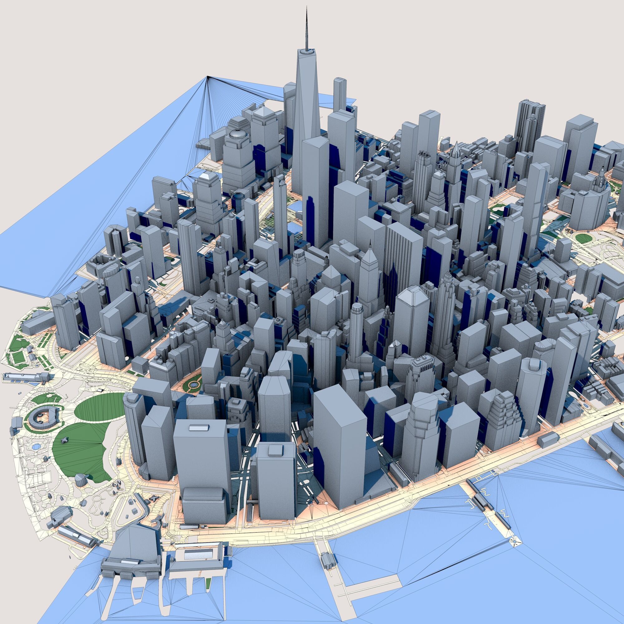 New York City in New York State USA 3D model_11