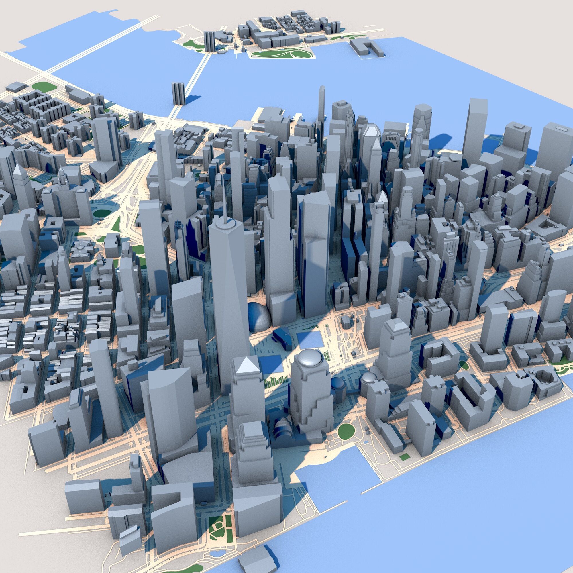 New York City in New York State USA 3D model_9