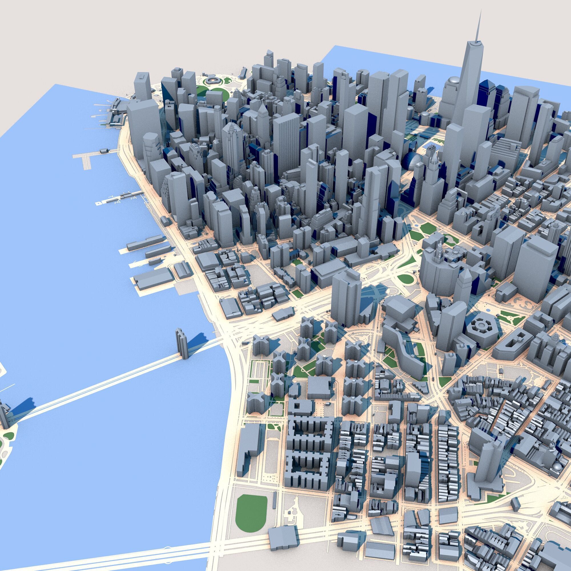 New York City in New York State USA 3D model_6