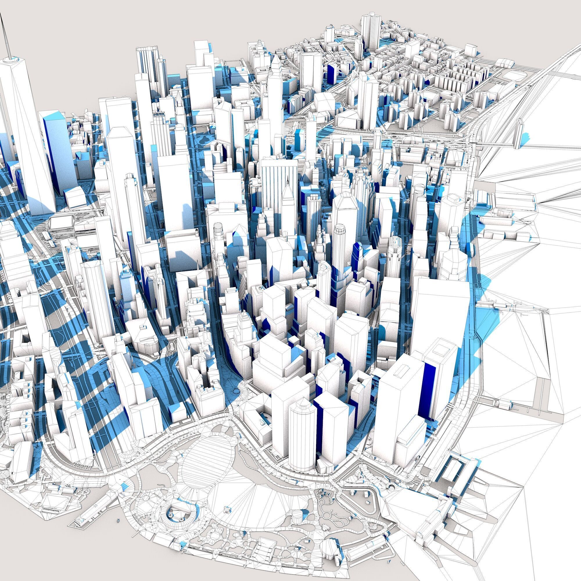 New York City in New York State USA 3D model_12