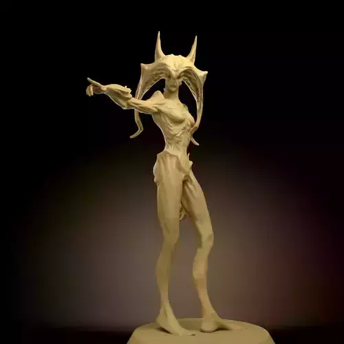 Female Demon Miniature  3D Model for 3D Printing